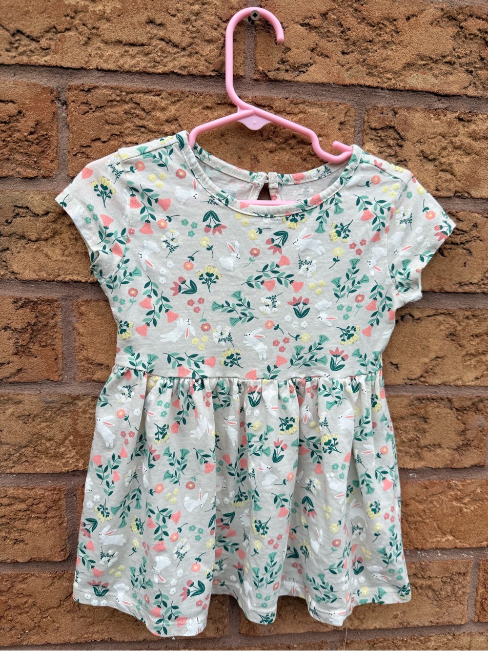 10/$25 • George Cotton Floral Bunny Print Dress - Picture 1 of 3